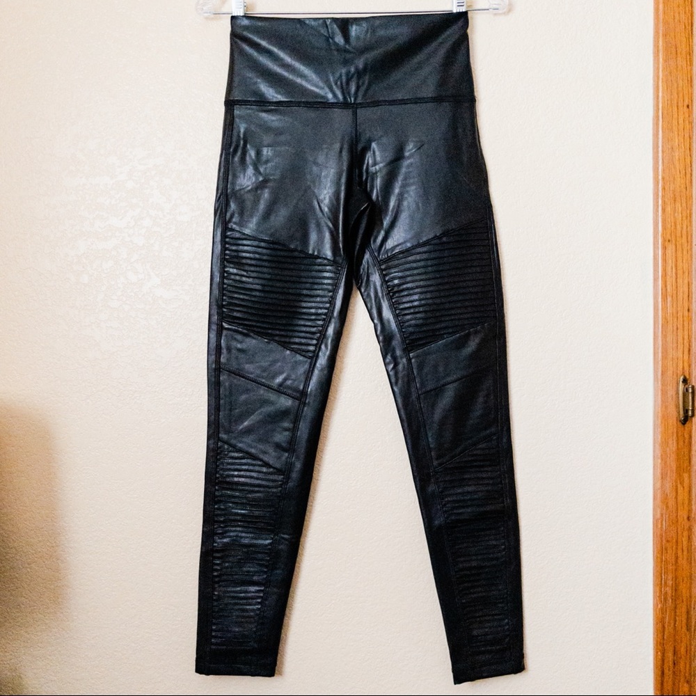 NEW 7 For All Mankind Faux Leather Moto Leggings